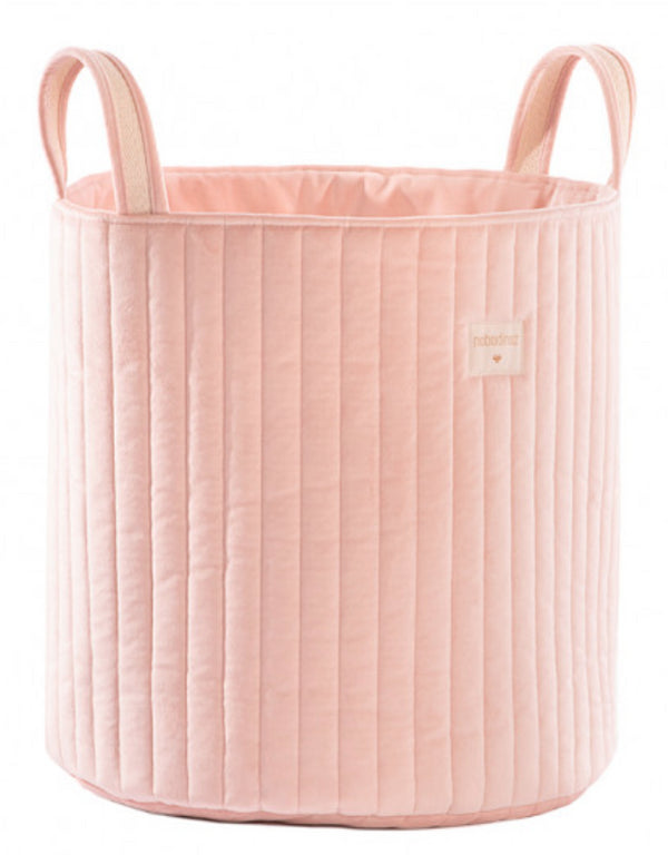 cesto de veludo bloom pink