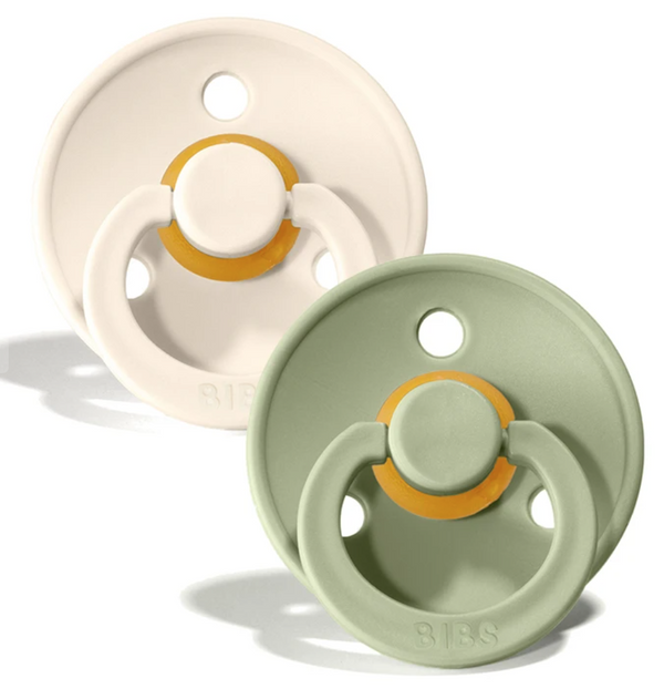 2 BIBS PACIFIERS 0-6 MONTHS