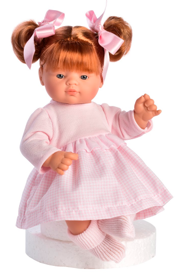GUILLE 36CM - VESTIDO ROSA VICHY