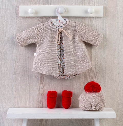 ROUPA PARA LEO - CASACO BEGE E FOFO COM FORMAS