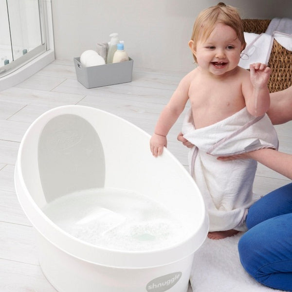 SHNUGGLE BANHEIRA XL - WHITE/PINK