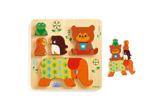 PUZZLE DE ENCAIXAR E EMPILHAR