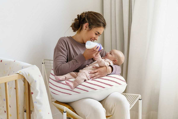 ALMOFADA AMAMENTAÇÃO GRANDE DOOMOO - STRIPES RUBY