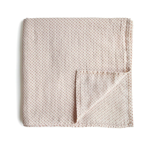 SWADDLE MUSHIE - CARAMEL POLKA DOTS