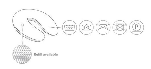 almofada amamentação grande doomoo chine cinza