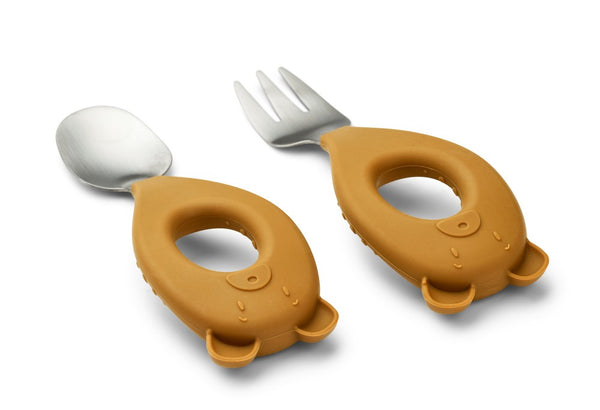 CONJUNTO DE TALHERES BABY - MR. BEAR SANDY