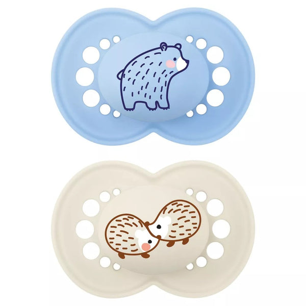 2 Original Silicone Pacifiers 6+ MAM