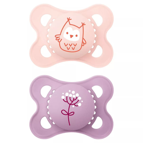 2 CHUPETAS ORIGINAL SILICONE 2-6 MESES MAM