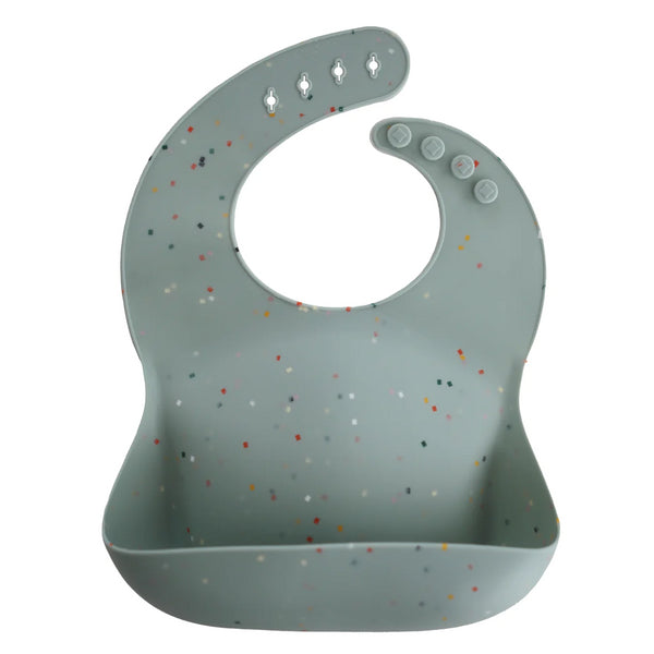 BABETE SILICONE MUSHIE - CAMBRIDGE BLUE CONFETTI