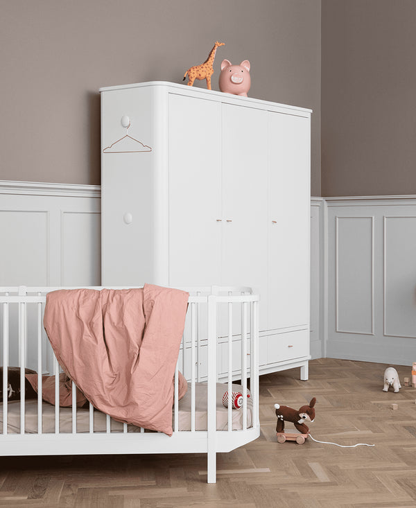 OLIVER FURNITURE ROUPEIRO WOOD 3 PORTAS