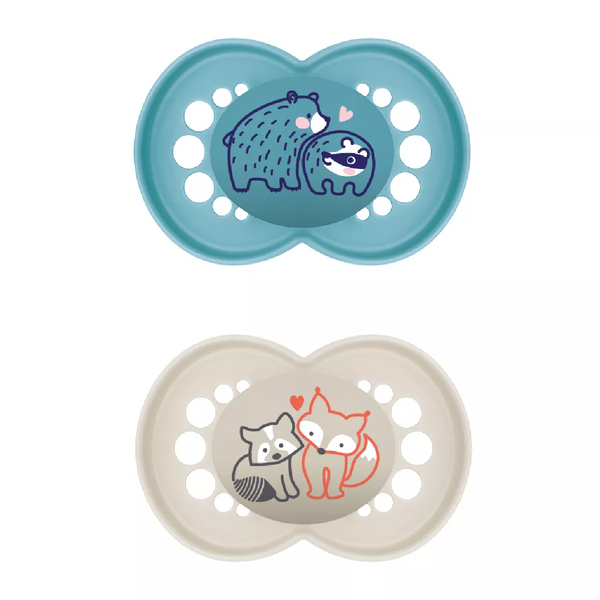 2 Original Pure Silicone Pacifiers 6+ MAM