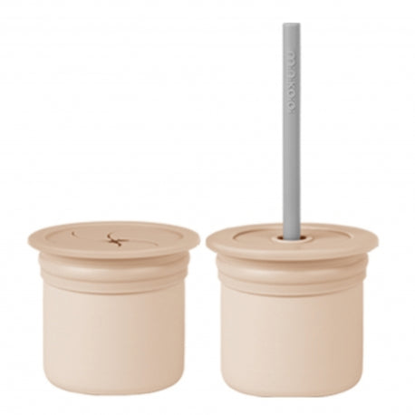 COPO COM PALHA E COPO DE SNACK 2 EM 1 MINIKOIOI