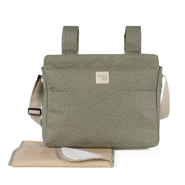 Bolso de maternidad con lunares y amapolas