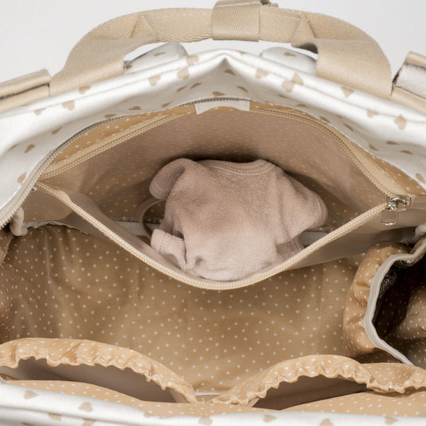 MOCHILA DE MATERNIDADE HEARTS POPPY