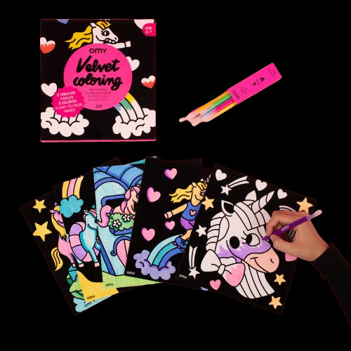 OMY 6 CARTÕES DE VELUDO