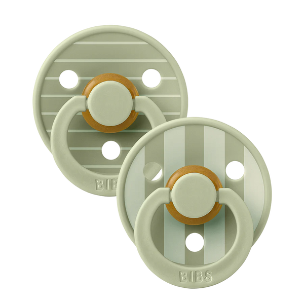 2 BIBS PACIFIERS 6-18 MONTHS