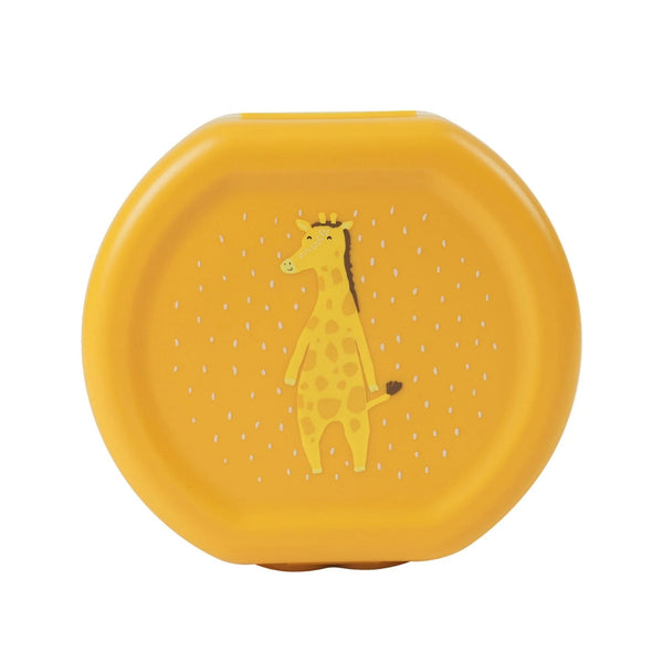 Conjunto de 2 marmitas com clip para crianças, leves e fáceis de abrir, ideais para transportar snacks para a escola, passeios e viagens. Mr Giraffe