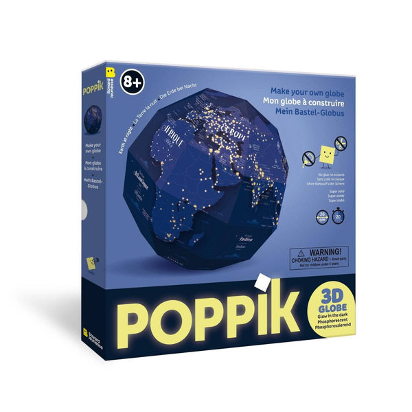 POPPIK 3D GLOBE + STICKERS