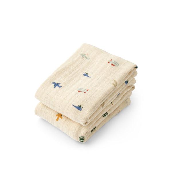 2 FRALDAS DE ALGODÃO