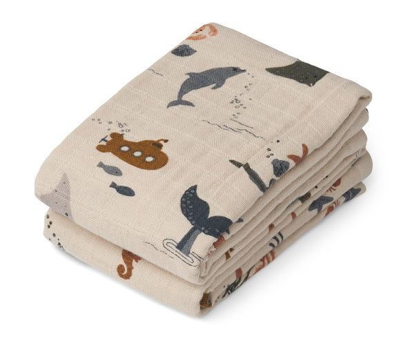 2 FRALDAS DE ALGODÃO