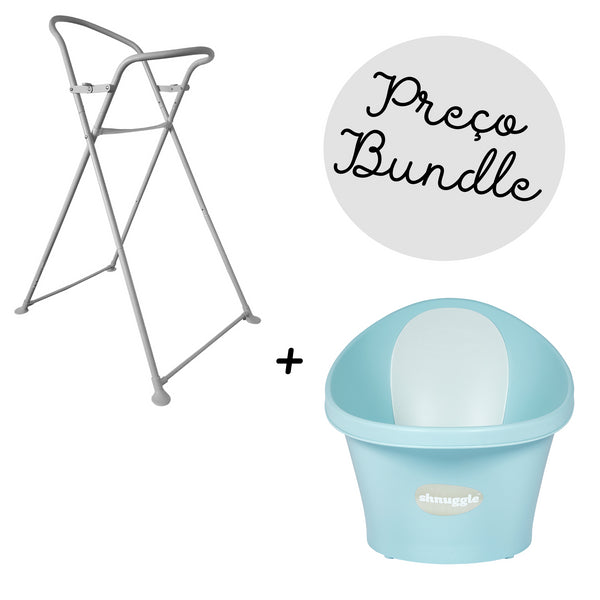SHNUGGLE BANHEIRA + SUPORTE PARA BANHEIRA - AQUA