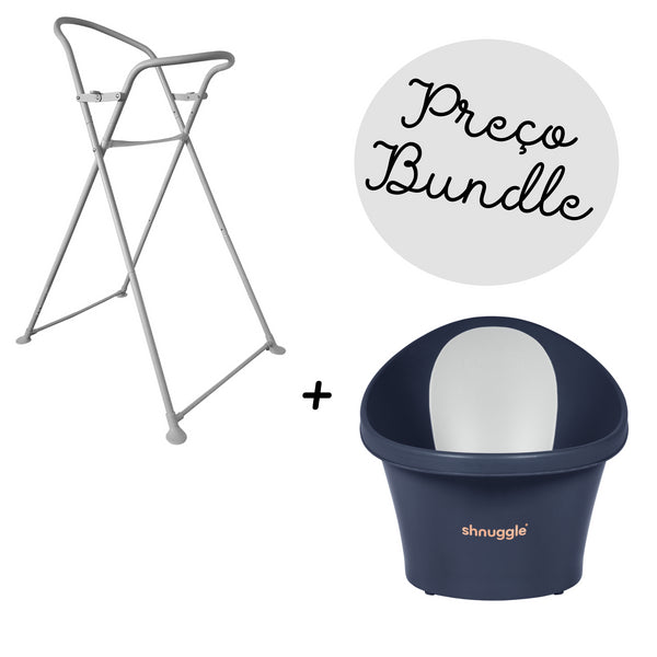SHNUGGLE BANHEIRA + SUPORTE PARA BANHEIRA - NAVY