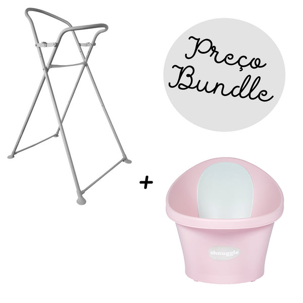 SHNUGGLE BANHEIRA + SUPORTE PARA BANHEIRA - PINK