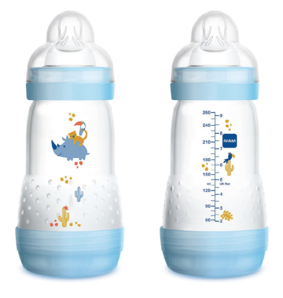 biberão anticólica 260ml mam azul