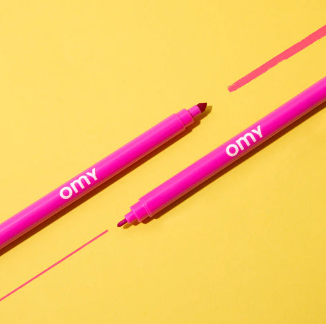 9 CANETAS DE FELTRO OMY