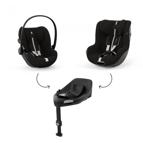 CYBEX CLOUD G PLUS + SIRONA G PLUS - MOON BLACK