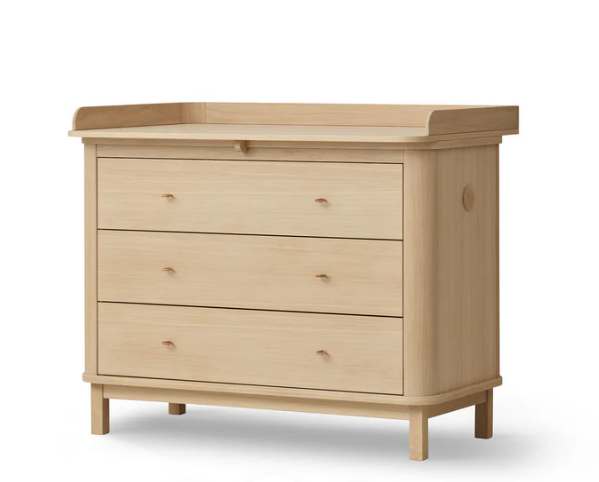 OLIVER FURNITURE CÓMODA WOOD 3 GAVETAS