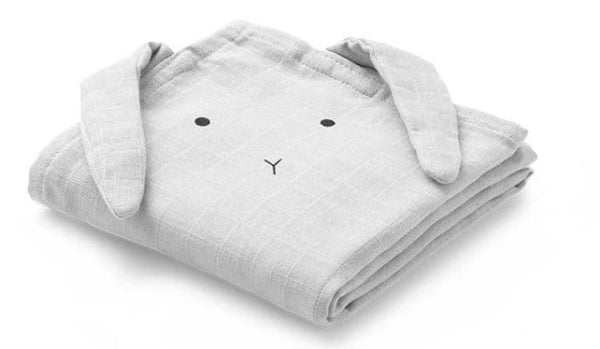 2 FRALDAS DE ALGODÃO - RABBIT DUMBO GREY