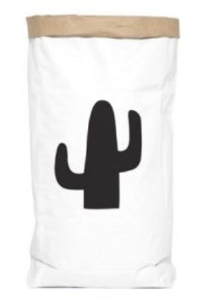 saco de papel cacto preto