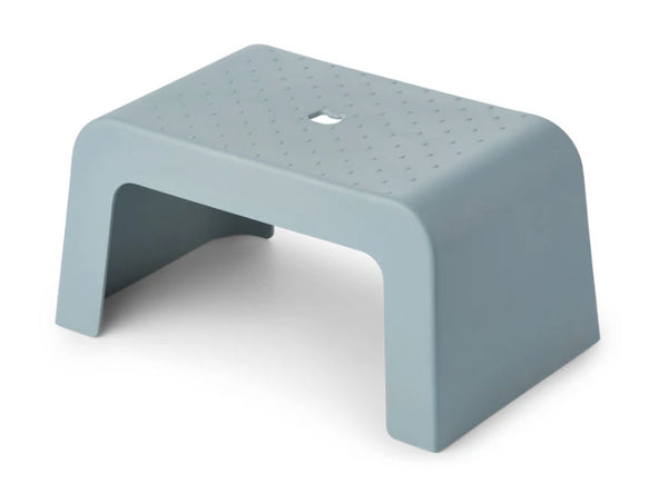 banco de bambu azul claro