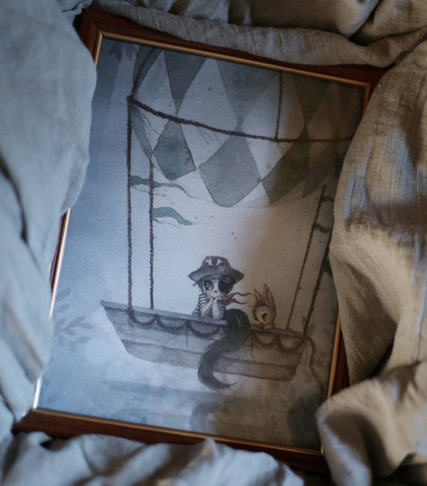 MR. TOM E FLYING BOAT - 18X24