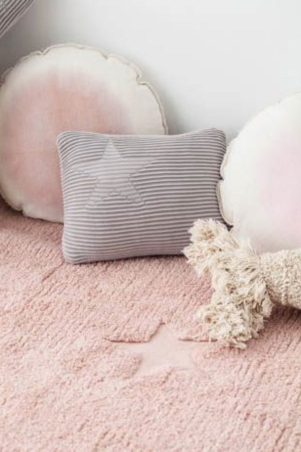 TAPETE LORENA CANALS 120X175 - HIPPY STARS AQUA BLUE