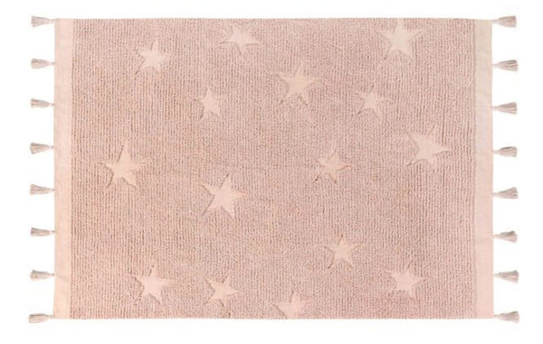 TAPETE LORENA CANALS 120X175 - HIPPY STARS AQUA BLUE