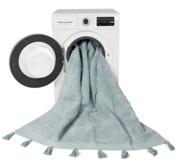 TAPETE LORENA CANALS 120X175 - HIPPY STARS AQUA BLUE