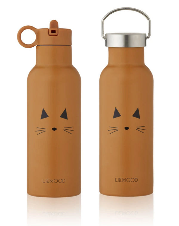 Garrafa térmica 500ml gato mostarda