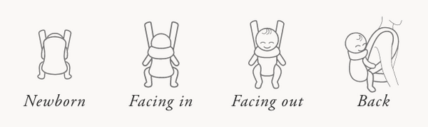 Babyjorn baby carrier one frontal e traseiro black, cotton mix