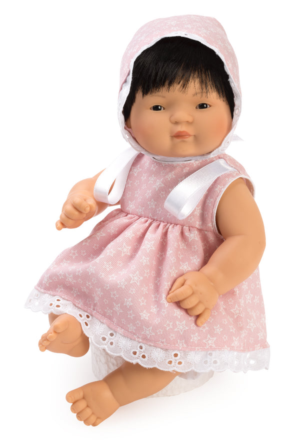 Chinin - vestido rosa com estrelas