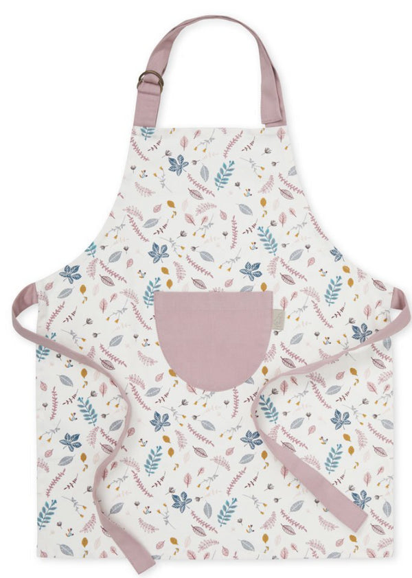 avental de criança pressed leaves rose