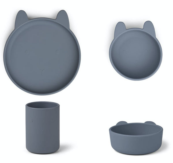 CONJUNTO DE SILICONE - CAT MUSTARD