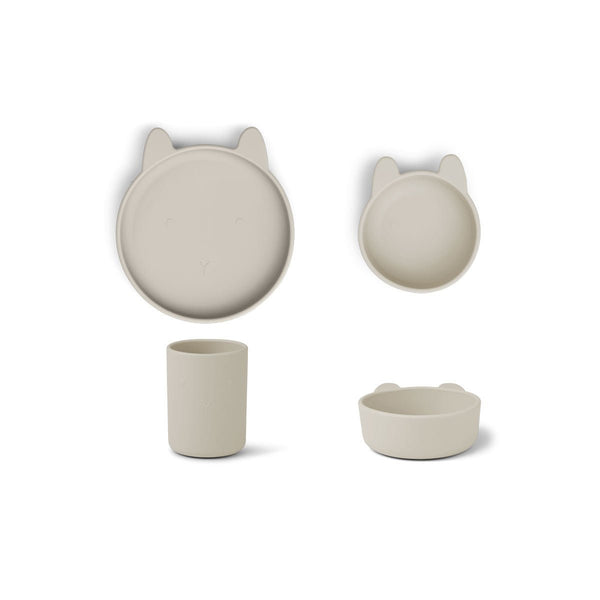 CONJUNTO DE SILICONE - CAT MUSTARD