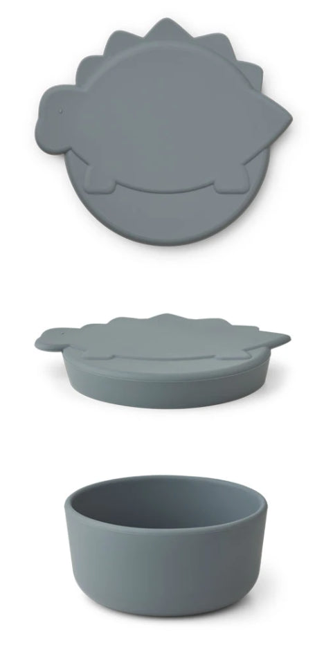 MARMITA MÉDIA - DINO BLUE WAVE