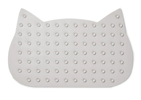 tapete de banho gato cinza