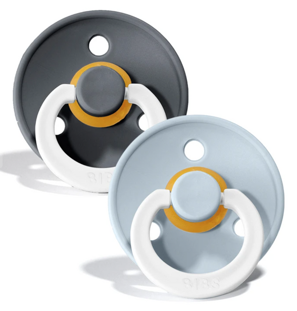 2 BIBS PACIFIERS 0-6 MONTHS