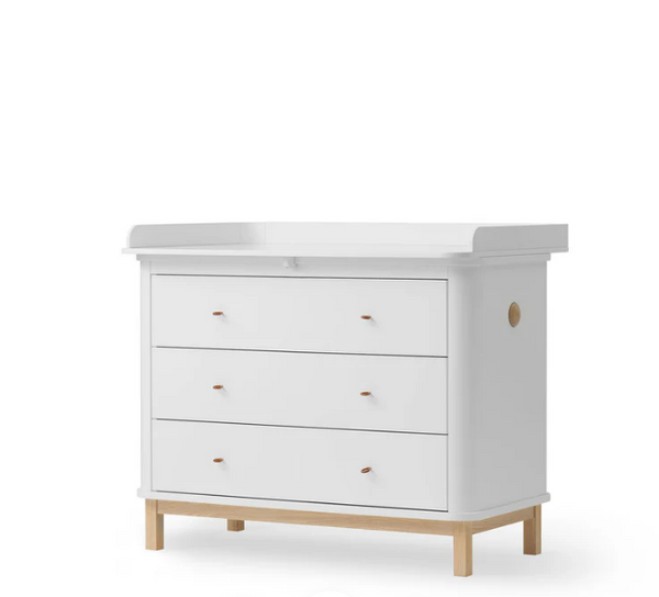 OLIVER FURNITURE CÓMODA WOOD 3 GAVETAS