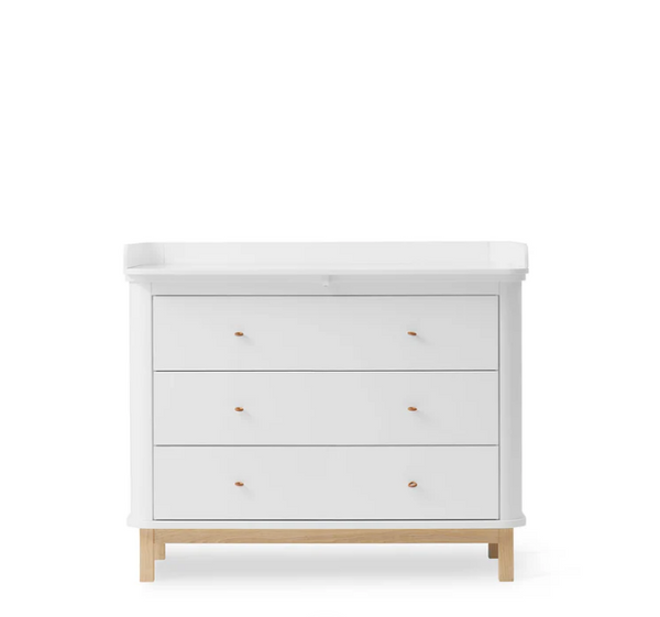 OLIVER FURNITURE CÓMODA WOOD 3 GAVETAS