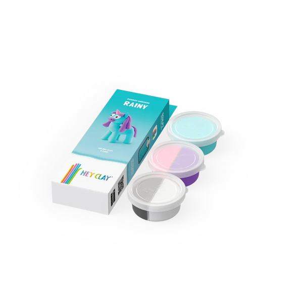 HEY CLAY RAINBOW UNICORNS - RAINY